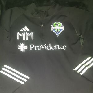Adidas Sounders FC Black Quarter-Zip